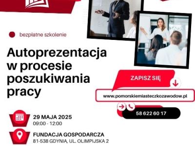 Szkolenie: Autoprezentacja w procesie poszukiwania pracy 29.05.2025